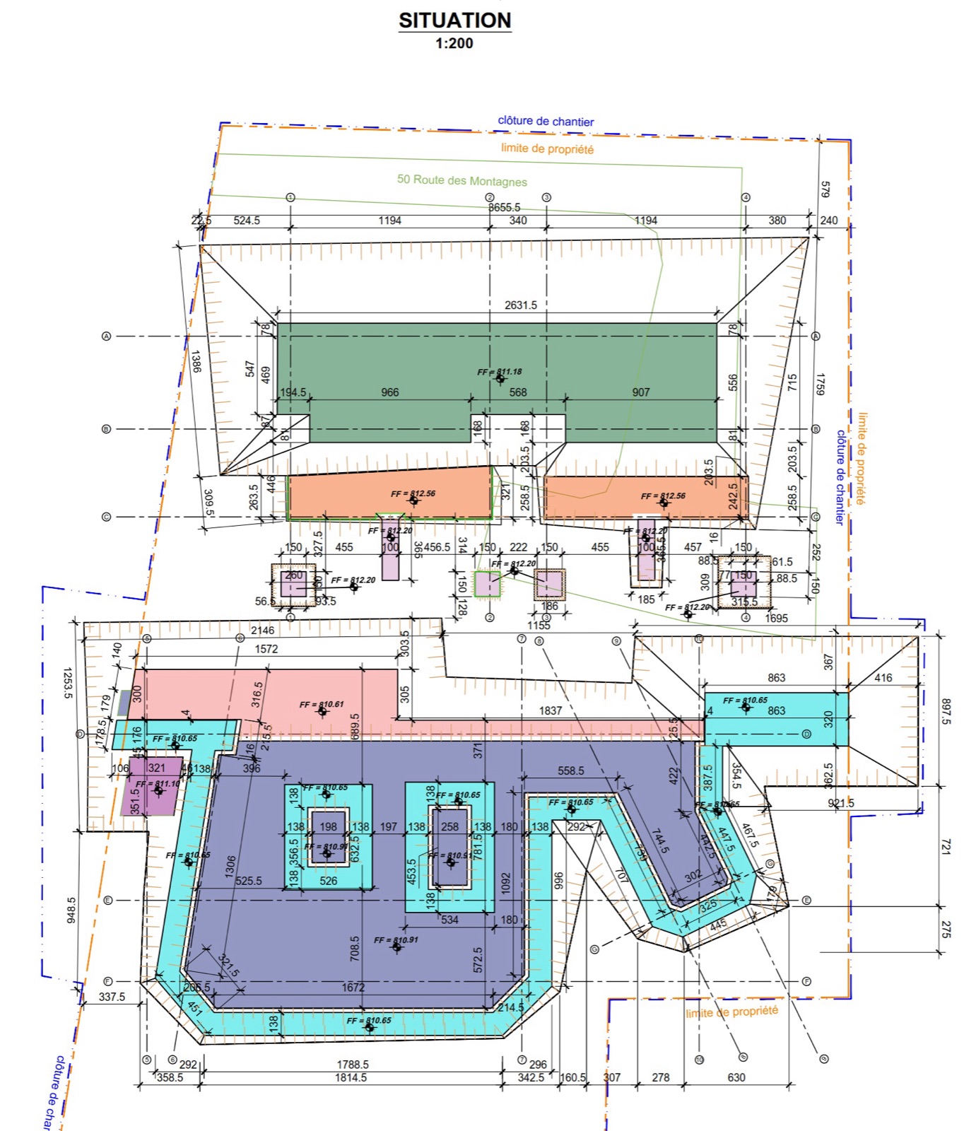 Plan de terrassement