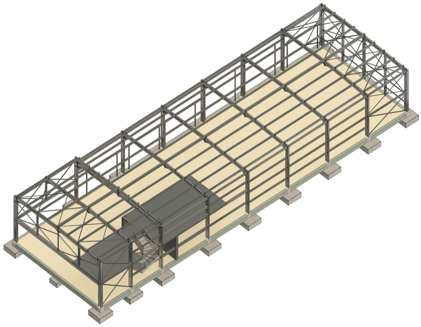 Charpente métallique 3D